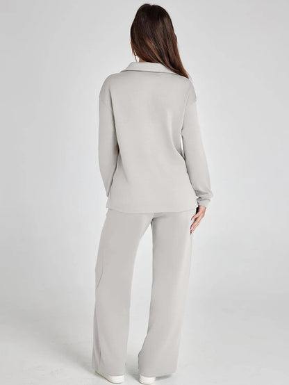 Cozy Minimalist Two Piece Set For Women | Mirelena