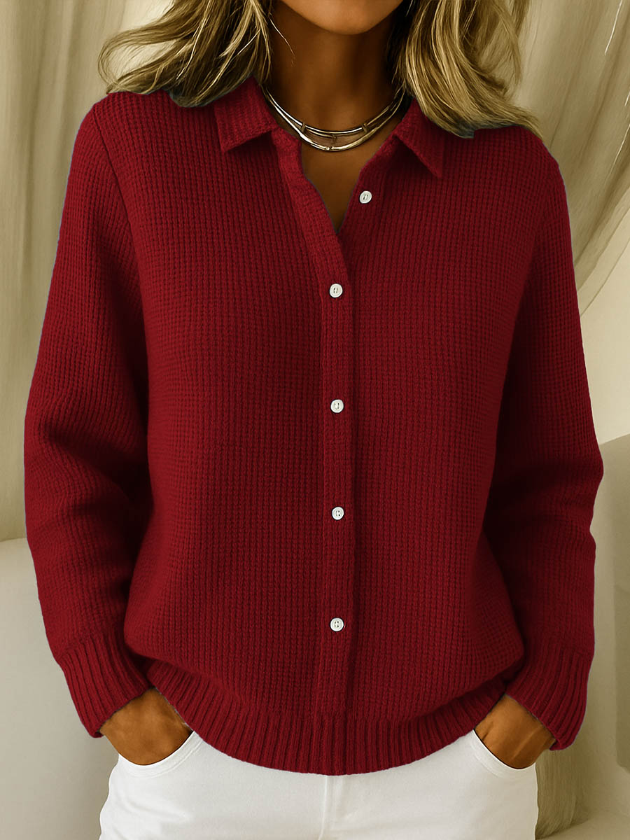 Classic Button Front Cardigan For Women | Elodie
