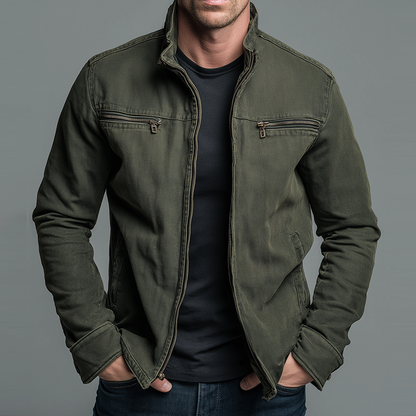 Vintage Style Zip Jacket For Men | William