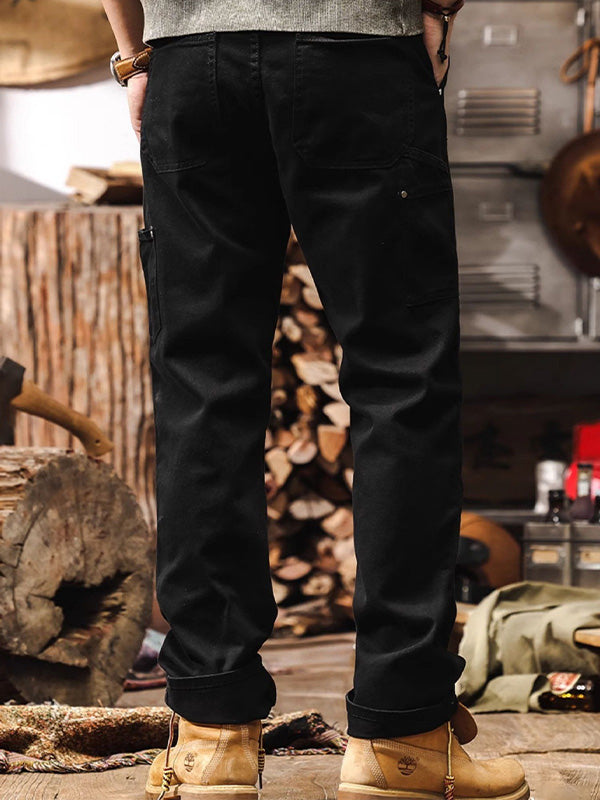 Rugged Straight Leg Utility Trousers For Men | Beckett
