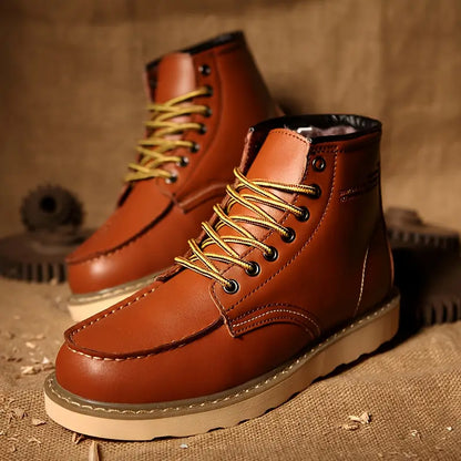 Retro Lace Up Ankle Boots For Men | Corvane