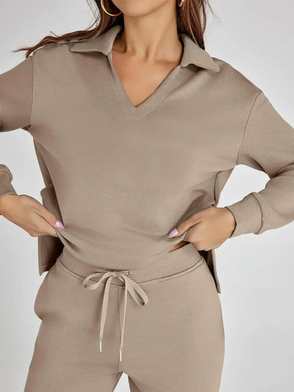 Cozy Minimalist Two Piece Set For Women | Mirelena