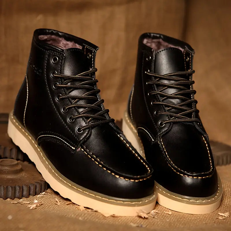 Retro Lace Up Ankle Boots For Men | Corvane