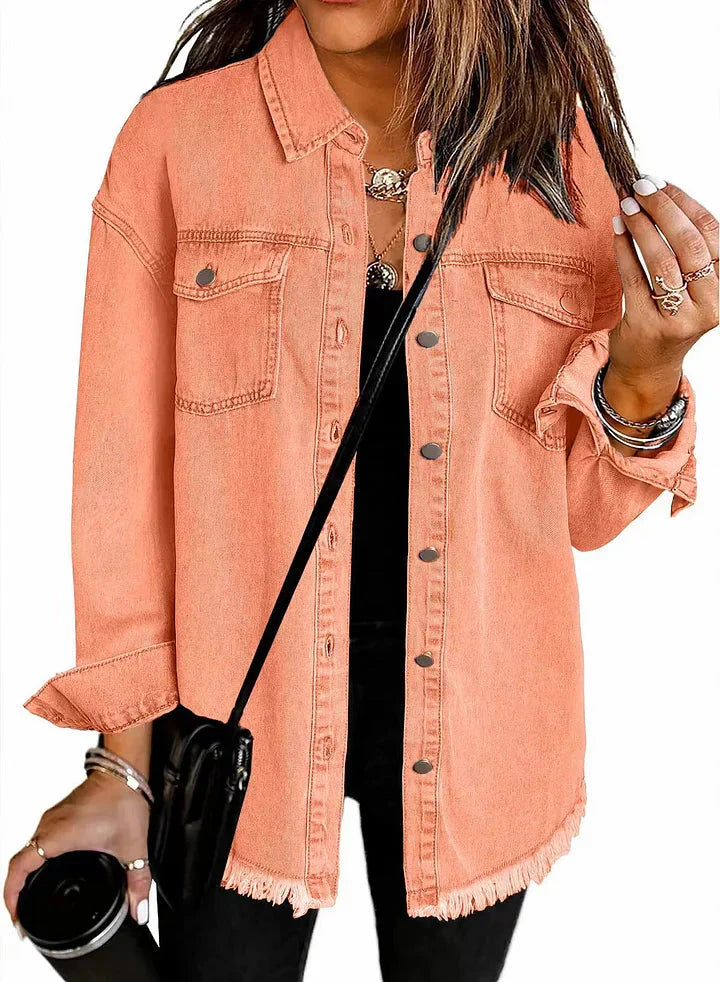 Relaxed Fit Denim Jacket For Women | Kalinda