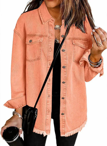Relaxed Fit Denim Jacket For Women | Kalinda