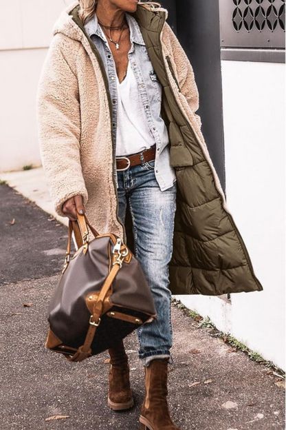 Elegant Reversible Long Coat For Women | Elvie