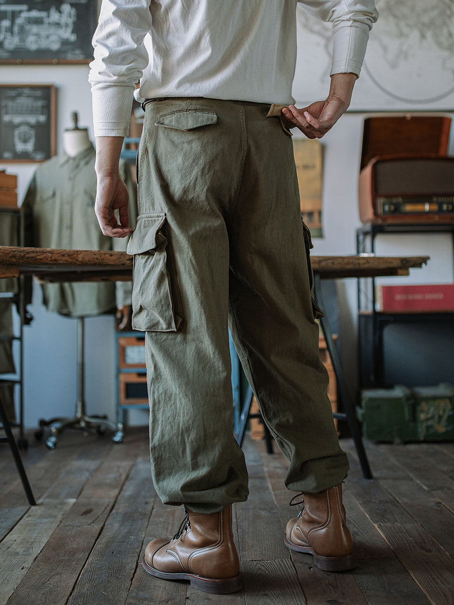 Heritage Utility Trousers with Reinforced Details for Men | Owen