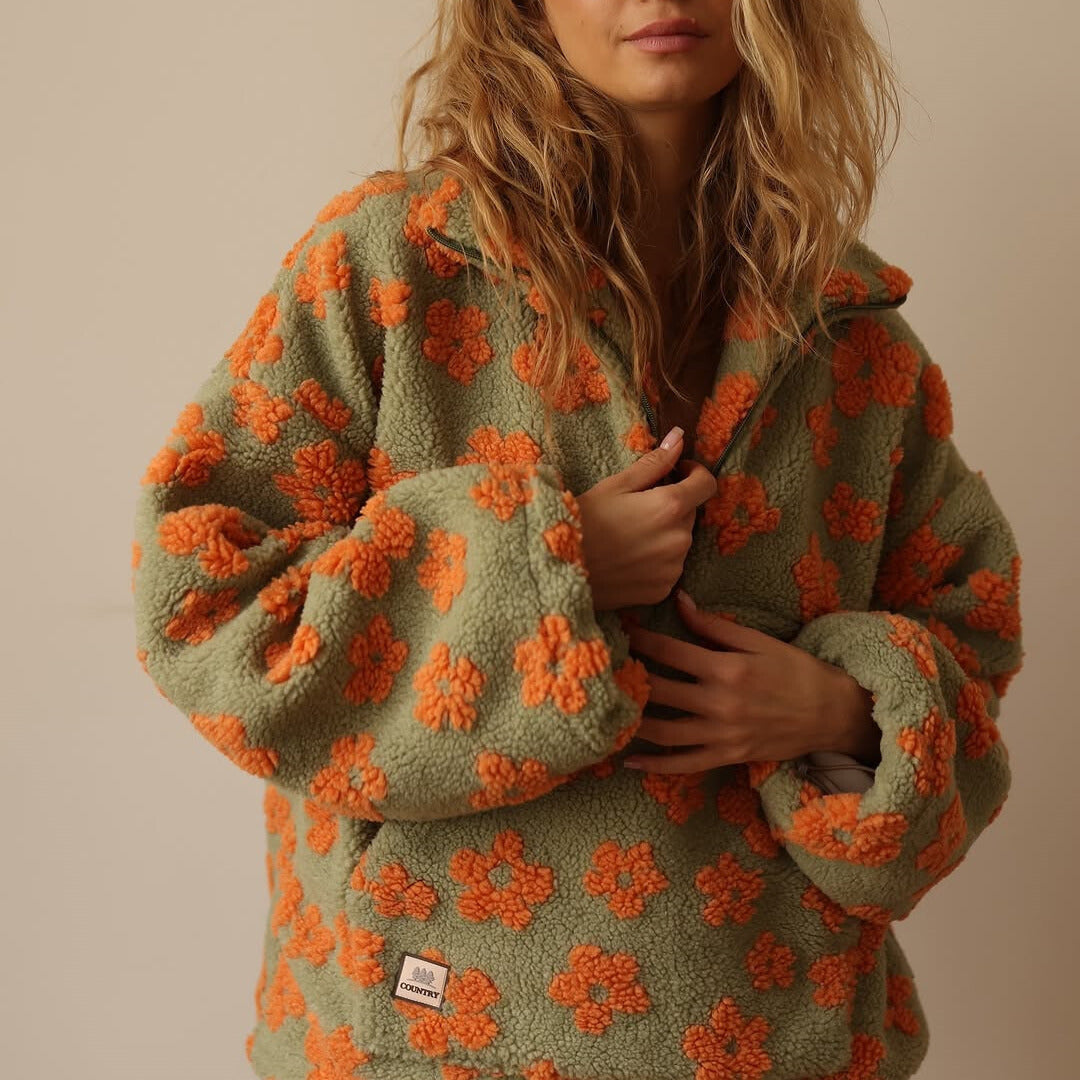 Floral Hooded Sweatshirt For Women | Marielle