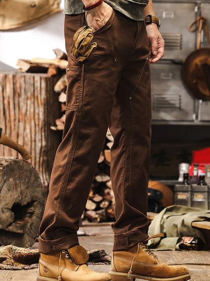 Rugged Straight Leg Utility Trousers For Men | Beckett