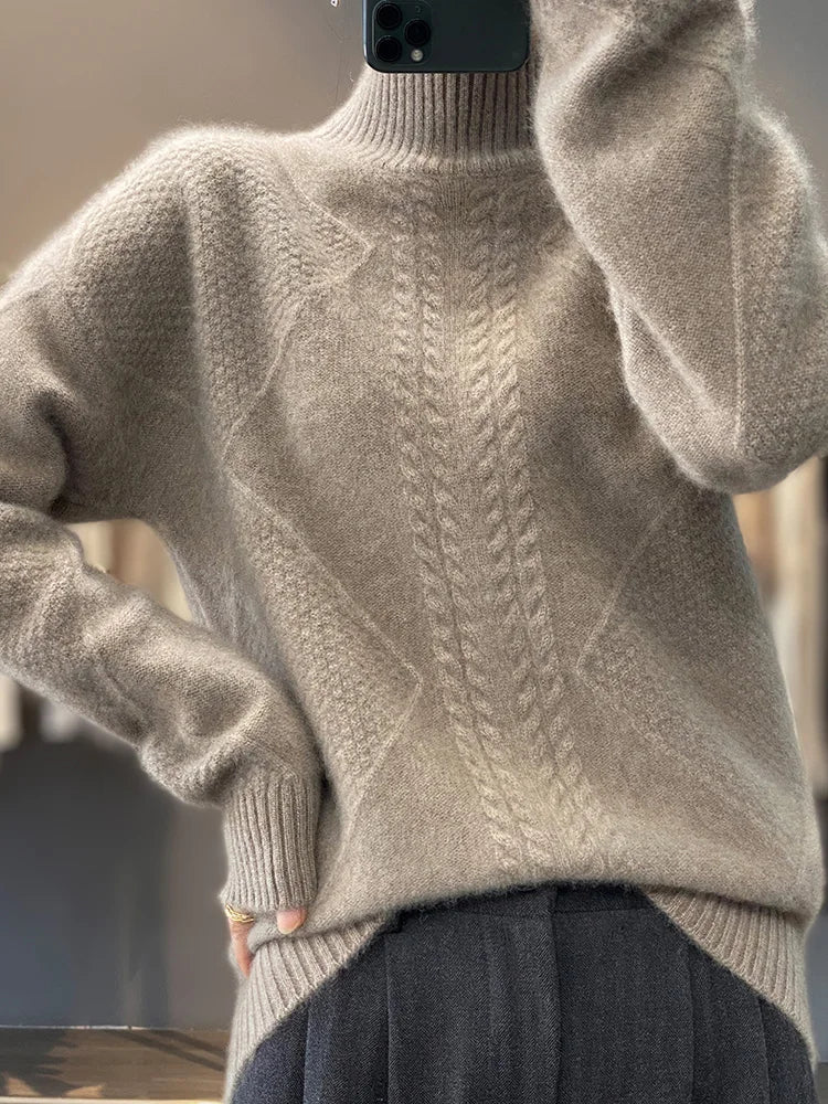 Classic Turtleneck Sweater For Women | Evelina