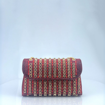 Chain Strap Embellished Shoulder Bag For Women | Alessia