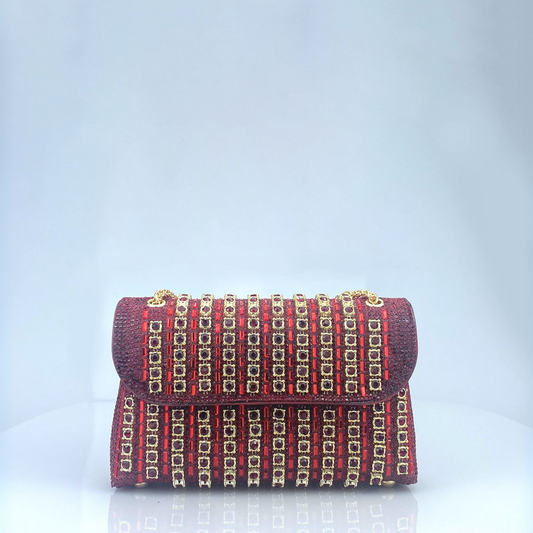 Chain Strap Embellished Shoulder Bag For Women | Alessia