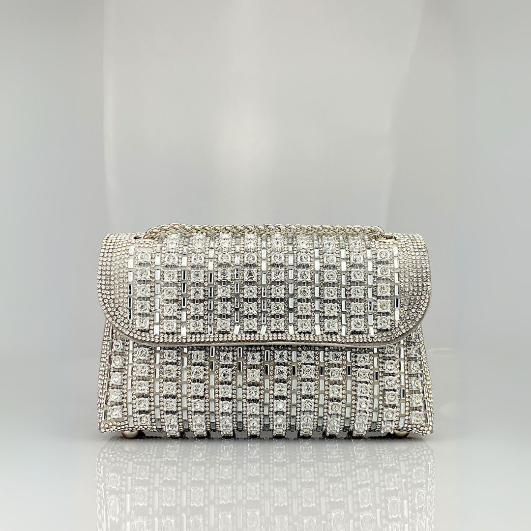 Chain Strap Embellished Shoulder Bag For Women | Alessia