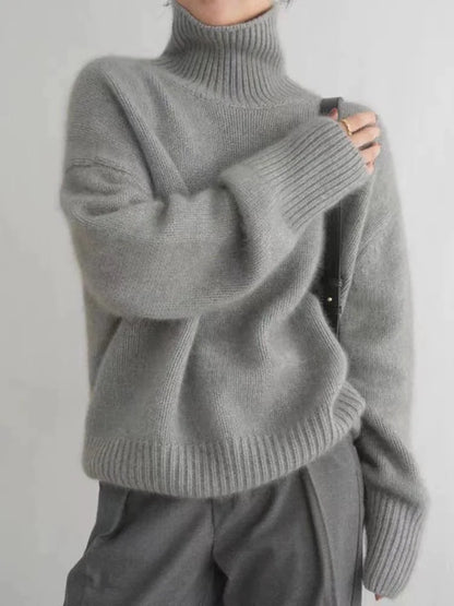 High Neck Knit Sweater For Women | Seraphina