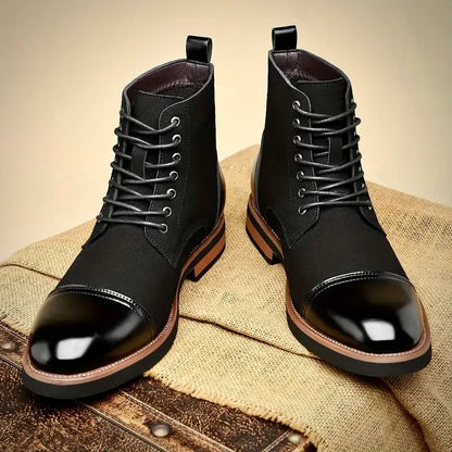 Oxford Style Lace Up Boots For Men | Harrington