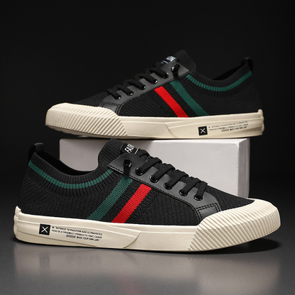 Striped Lace Up Sneakers for Men | Luca
