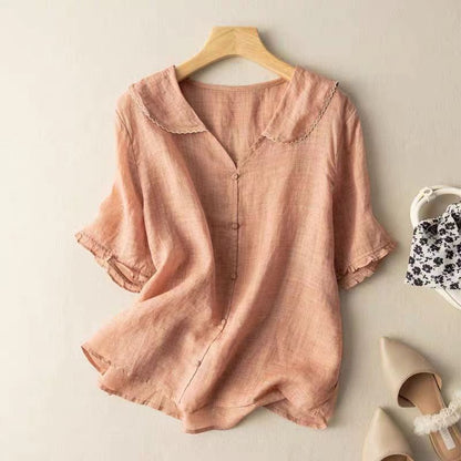 Scalloped Collar Blouse For Women | Mirelle