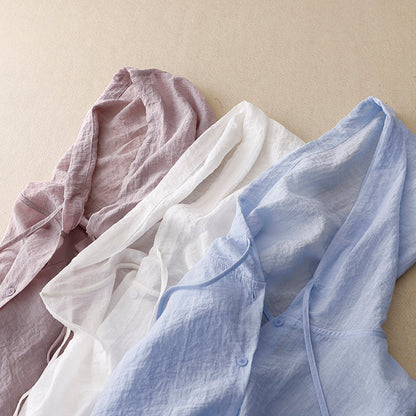 Lightweight Hooded Blouse for Women | Elara