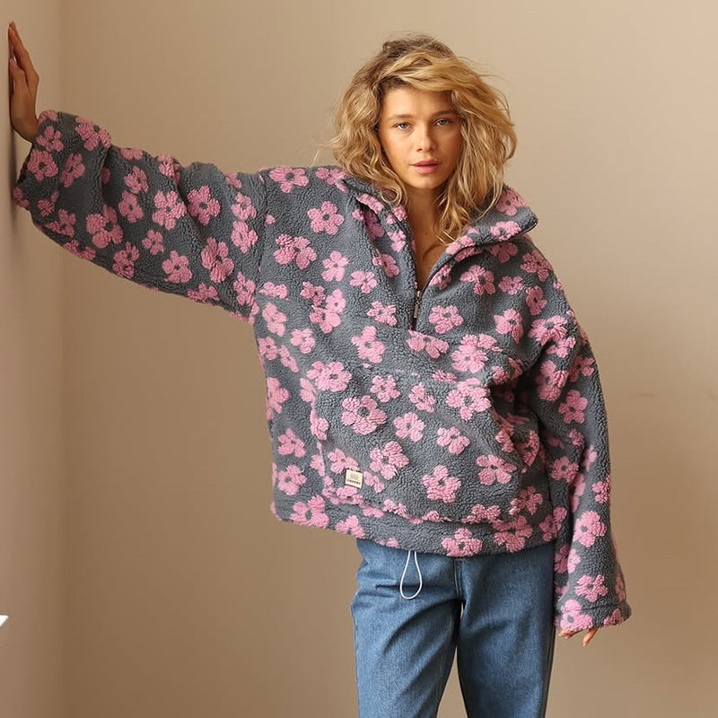 Floral Hooded Sweatshirt For Women | Marielle