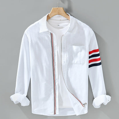 Stripe Detail Button Shirt For Men | Harris