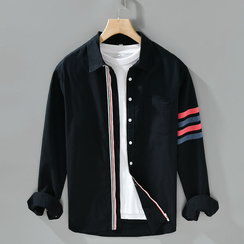 Stripe Detail Button Shirt For Men | Harris