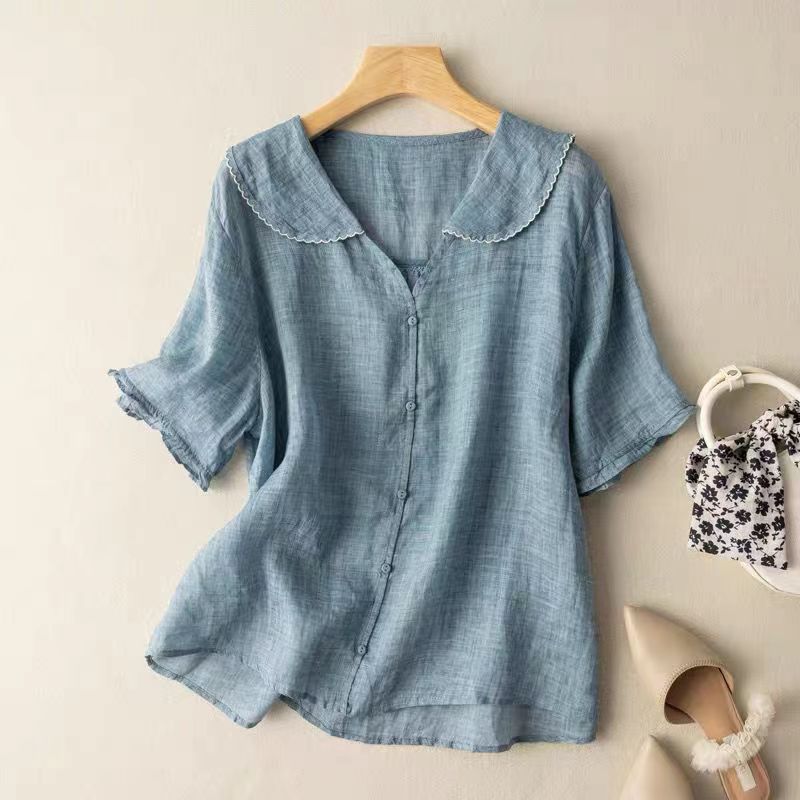 Scalloped Collar Blouse For Women | Mirelle
