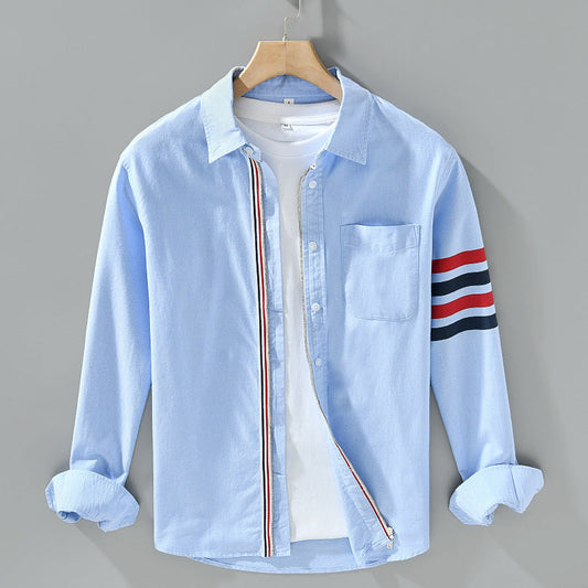 Stripe Detail Button Shirt For Men | Harris