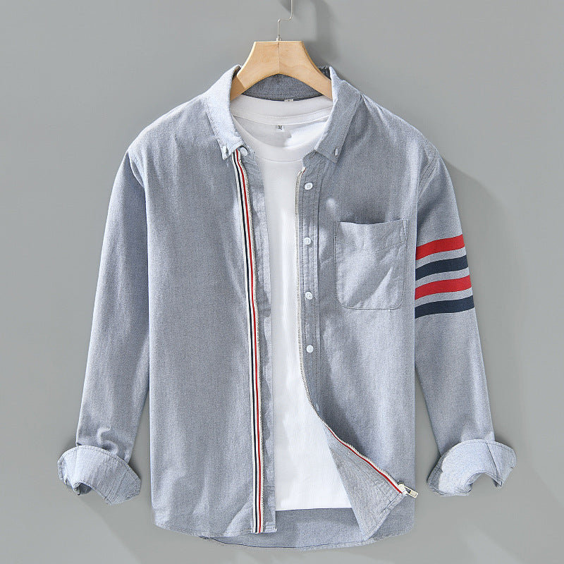 Stripe Detail Button Shirt For Men | Harris