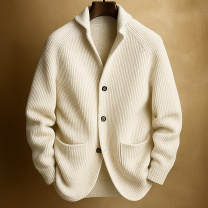 Button Front Lightweight Cardigan For Men | Harren