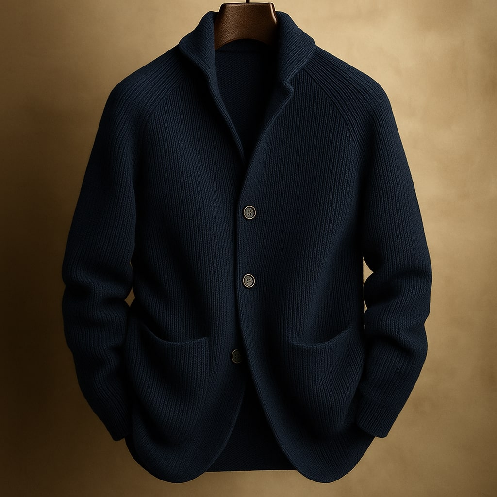 Button Front Lightweight Cardigan For Men | Harren