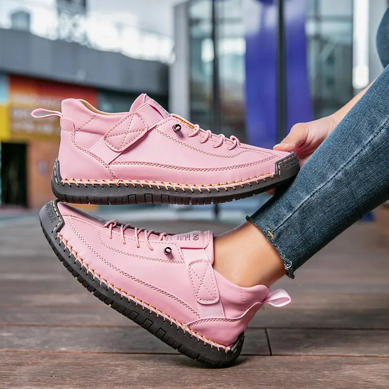 Comfort-Fit Lace-Up Trainers For Women | Elowen