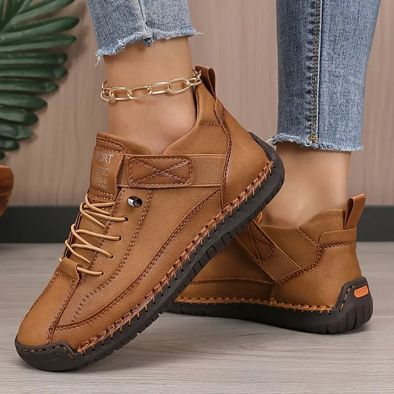 Comfort-Fit Lace-Up Trainers For Women | Elowen