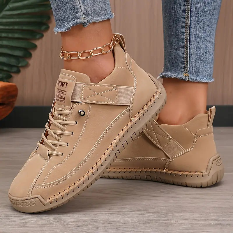 Comfort-Fit Lace-Up Trainers For Women | Elowen
