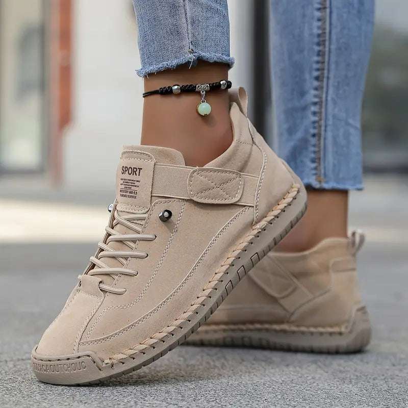 Comfort-Fit Lace-Up Trainers For Women | Elowen