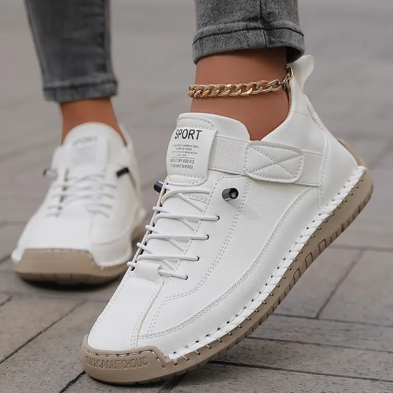 Comfort-Fit Lace-Up Trainers For Women | Elowen