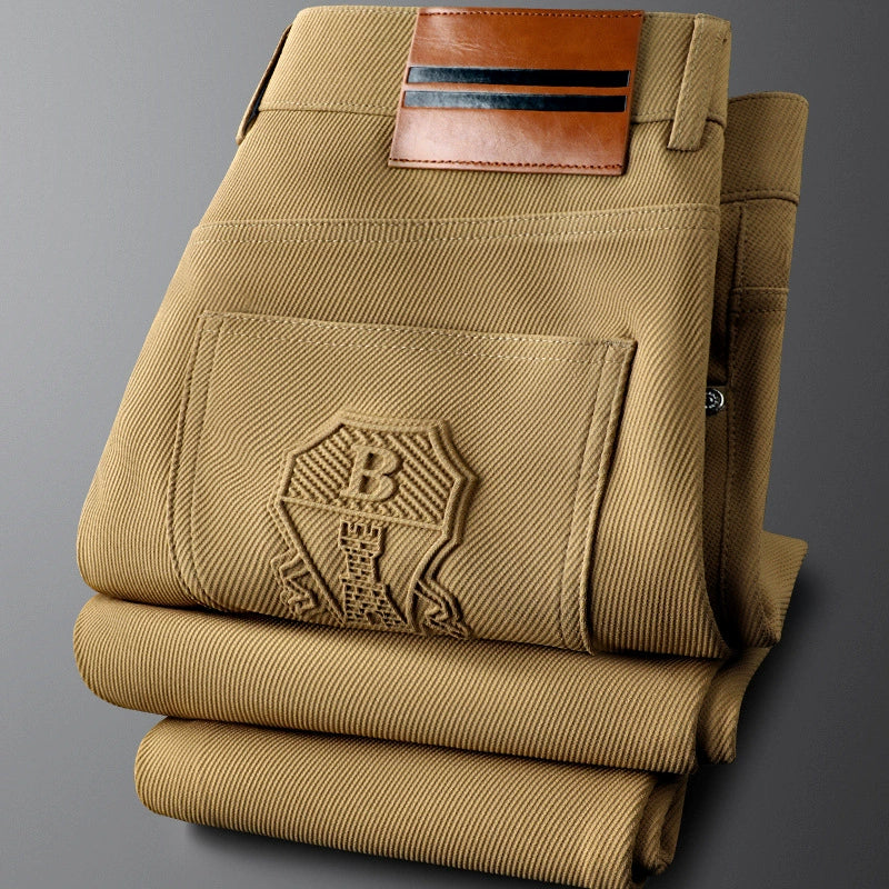 Tailored Straight Leg Trousers For Men | Valerio