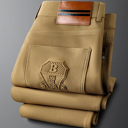 Tailored Straight Leg Trousers For Men | Valerio