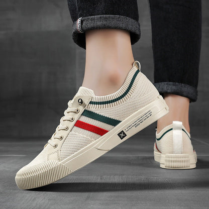 Striped Lace Up Sneakers for Men | Luca
