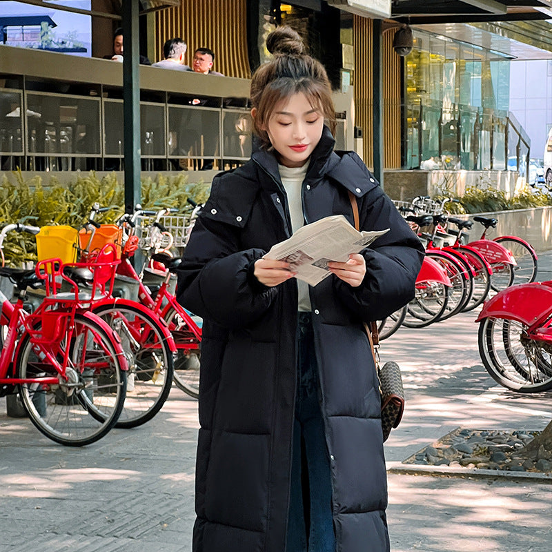 Comfortable Hooded Long Puffer Jacket For Women | Eloisa