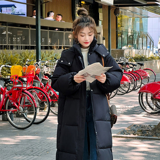 Comfortable Hooded Long Puffer Jacket For Women | Eloisa