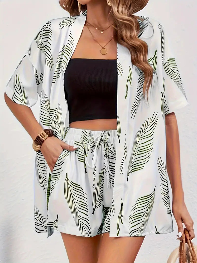 Floral Top And Shorts Set For Women | Roselisse
