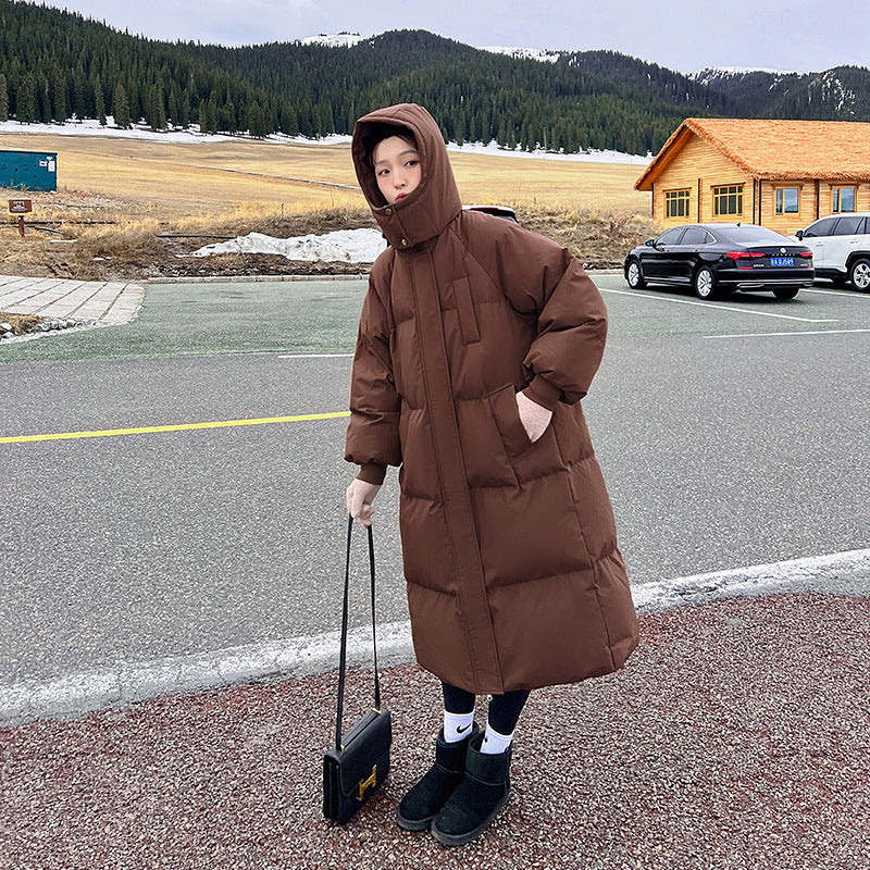 Comfortable Hooded Long Puffer Jacket For Women | Eloisa
