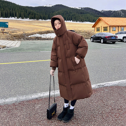 Comfortable Hooded Long Puffer Jacket For Women | Eloisa