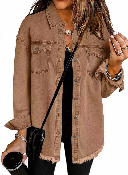 Relaxed Fit Denim Jacket For Women | Kalinda