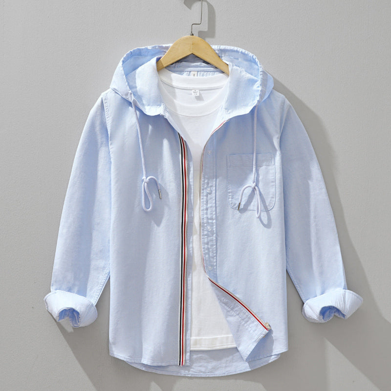 Lightweight Hooded Shirt Jacket For Men | Soren