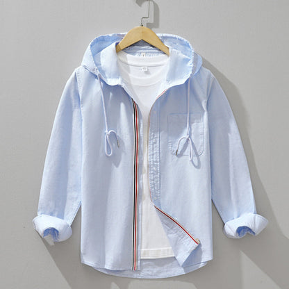 Lightweight Hooded Shirt Jacket For Men | Soren