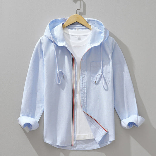 Lightweight Hooded Shirt Jacket For Men | Soren
