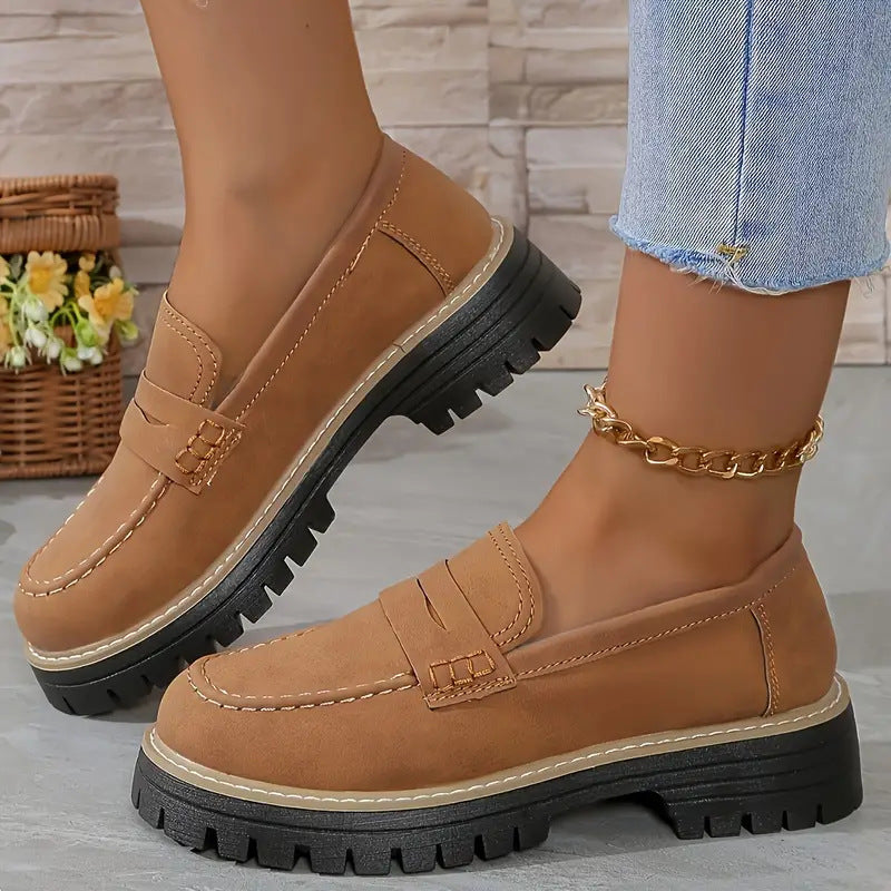 Classic Comfortable Slip On Loafers For Women | Arvella