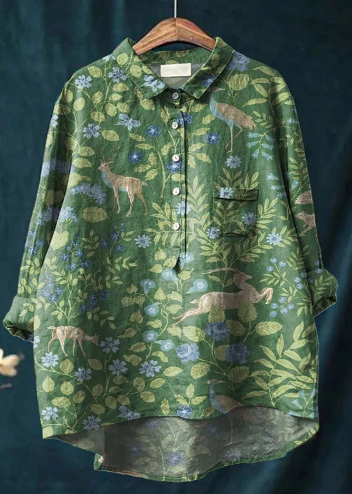 Vintage Floral Button Blouse For Women | Colette