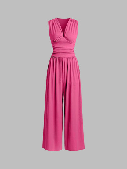 Sleeveless Wide Leg Jumpsuit For Women | Arielle